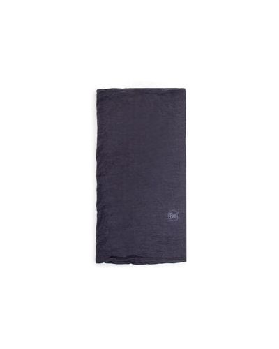 Меланжевий вовняний шарф з вовни мериноса Buff синій