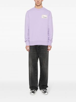 Medvilninis džemperis Moncler violetinė