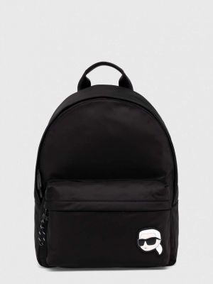 Рюкзак с аппликацией Karl Lagerfeld черный