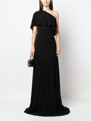 Sukienka wieczorowa drapowana Roberto Cavalli czarna