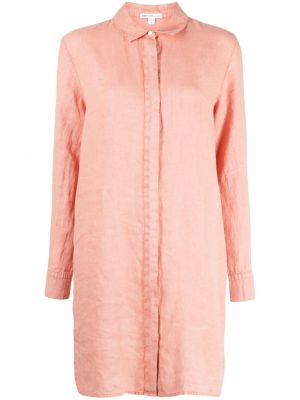 Vestito lungo di lino James Perse rosa