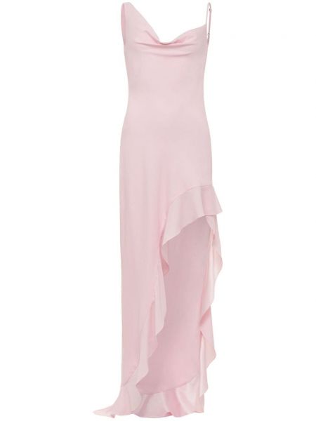 Robe de soirée asymétrique Azeeza rose