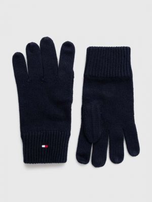 Кашемировые перчатки Tommy Hilfiger синие