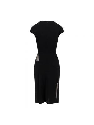 Sukienka midi z krótkim rękawem Givenchy czarna