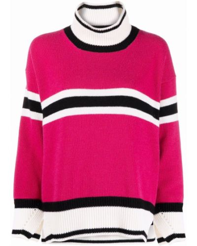 Jersey a rayas de tela jersey Ermanno Firenze rosa