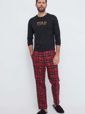 Pamučna pidžama s printom Polo Ralph Lauren