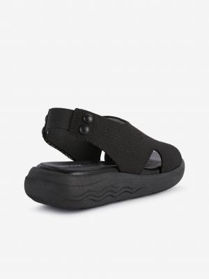 Sandály na platformě Geox černé