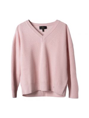 Dzianinowy sweter Belstaff różowy