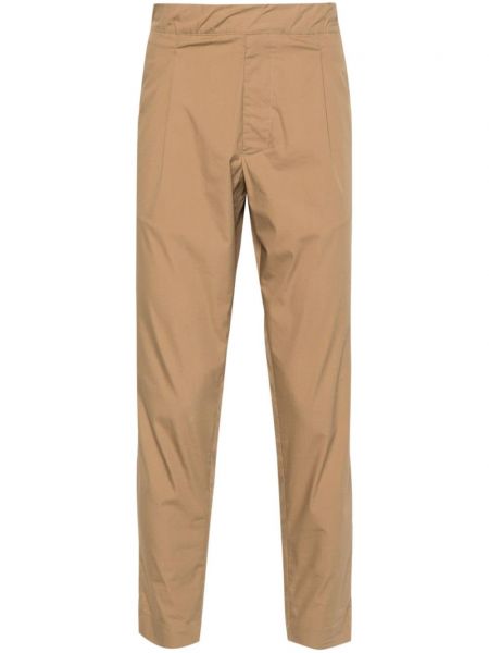 Spodnie plisowane Low Brand brązowe