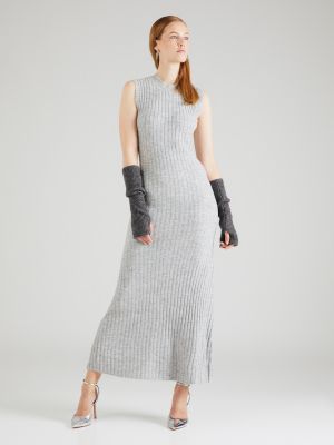 Pletené pletené šaty Topshop sivá