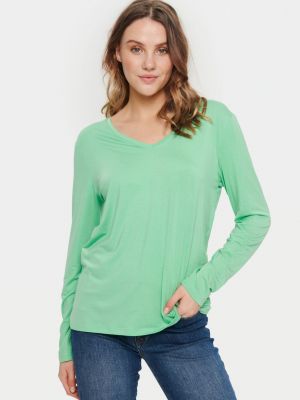 Рубашка с длинным рукавом Saint Tropez зеленая
