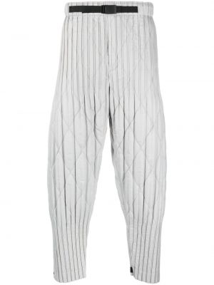 Pantaloni dritti a rombi Homme Plissé Issey Miyake grigio