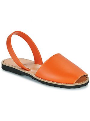 Pomarańczowe sandały Minorquines
