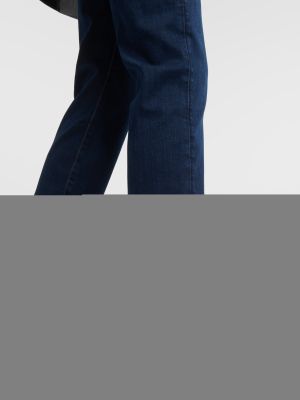Skinny džíny s vysokým pasem 7 For All Mankind modré