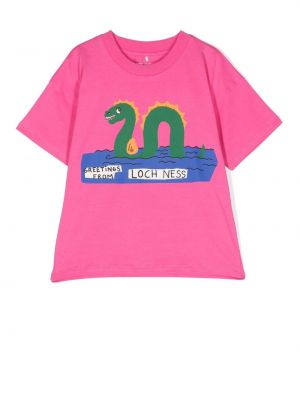 T-shirt con stampa Mini Rodini rosa