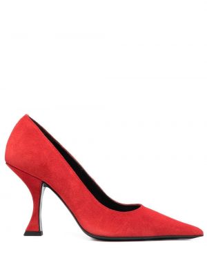 Полуотворени обувки By Far червено