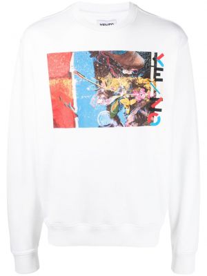 Trykt sweatshirt Kenzo hvit