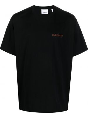 Brodert t-skjorte Burberry svart