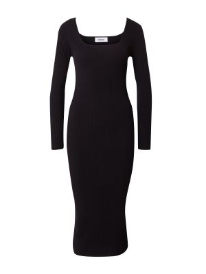 Πλεκτή φόρεμα Minimum μαύρο