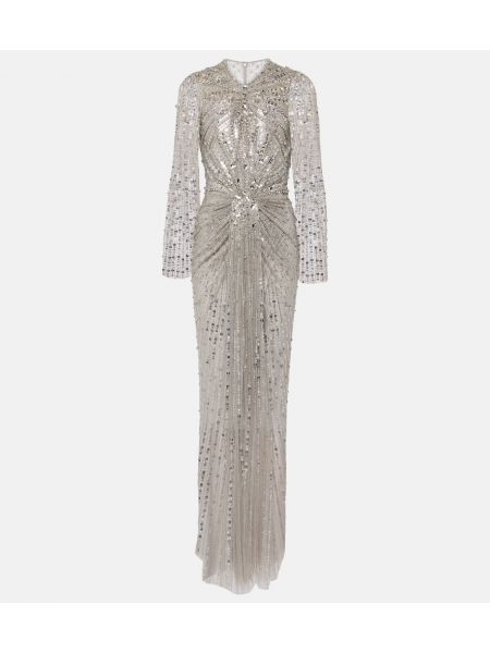 Maxiklänning Jenny Packham silver