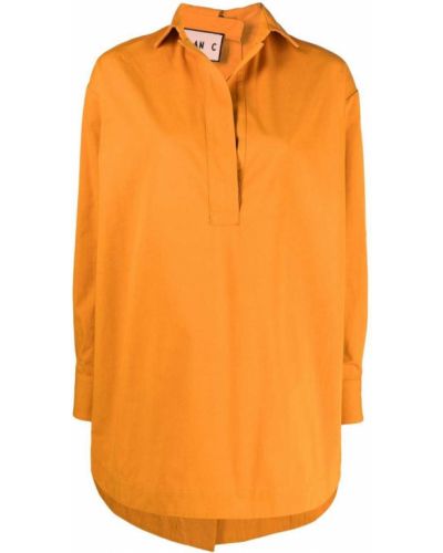 Krage bluse Plan C oransje