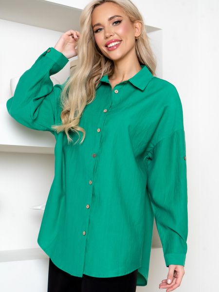 Рубашка Open-style зеленая