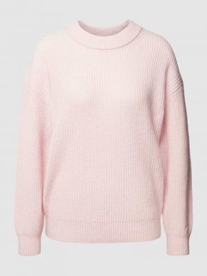 Dzianinowy sweter oversize Gant różowy