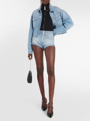 Shorts en jean Alessandra Rich