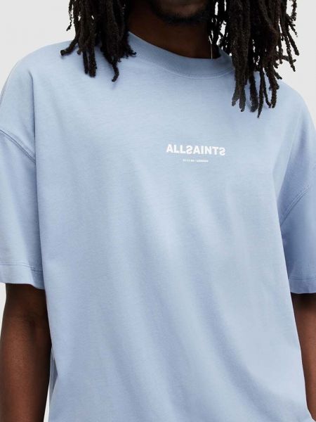 Pamučna majica Allsaints plava