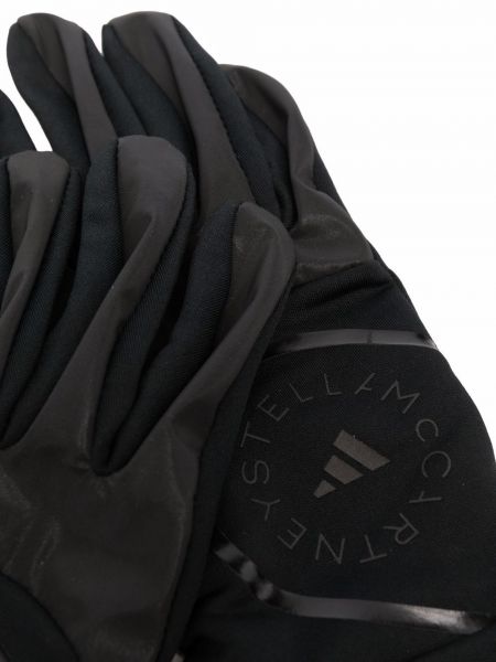 Guantes con estampado Adidas By Stella Mccartney negro
