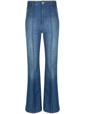 Jeans taille haute large Victoria Beckham bleu