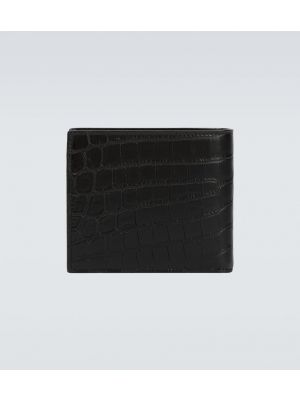 Kožená peněženka Saint Laurent černá