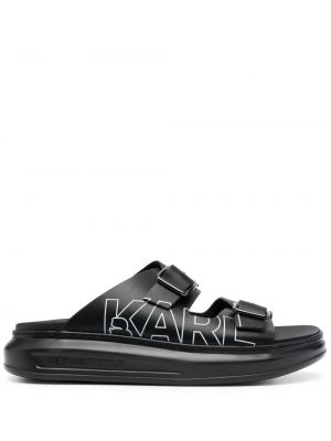 Sandále s potlačou Karl Lagerfeld