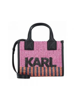 Shopperka Karl Lagerfeld różowa