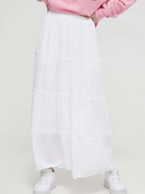 Długa spódnica Hollister Co. biała