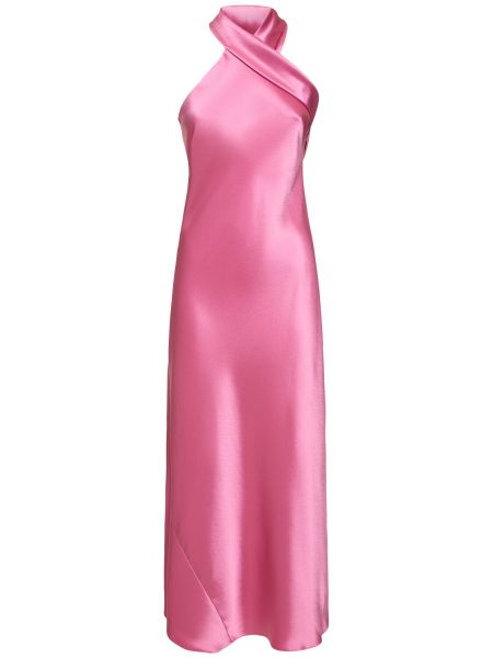 Halter-neck kjole Galvan pink