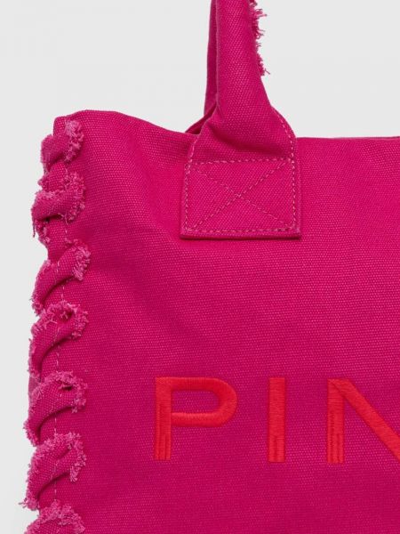 Pamut bevásárlótáska Pinko rózsaszín