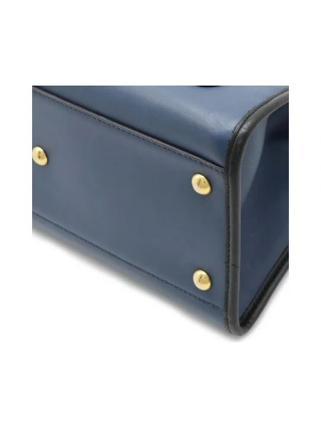 Bolso cruzado de cuero Fendi Vintage azul