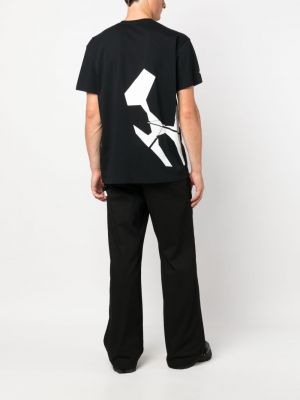 Bavlněné tričko s potiskem Acronym černé