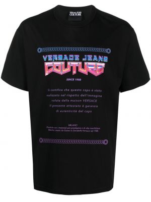 T-shirt Versace Jeans Couture svart