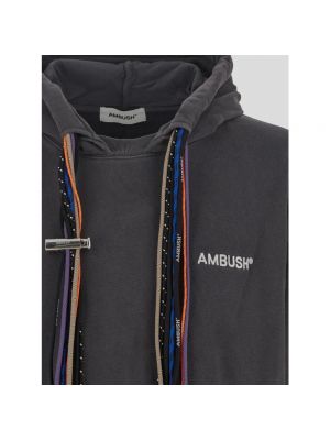 Sudadera con capucha de algodón Ambush gris
