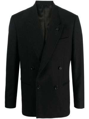 Dobbeltradet blazer Lardini sort