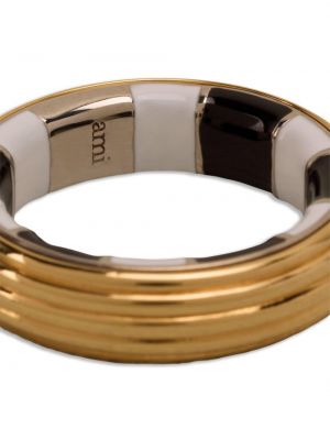 Chunky ring Ami Paris gold
