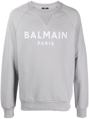 Trykt sweatshirt Balmain grå