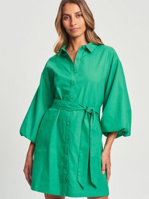 Платье-рубашка Tussah зеленое