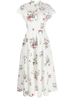 Trykt floral dress Giambattista Valli hvit