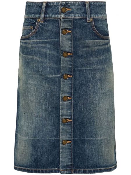 Denimnederdel Saint Laurent blå