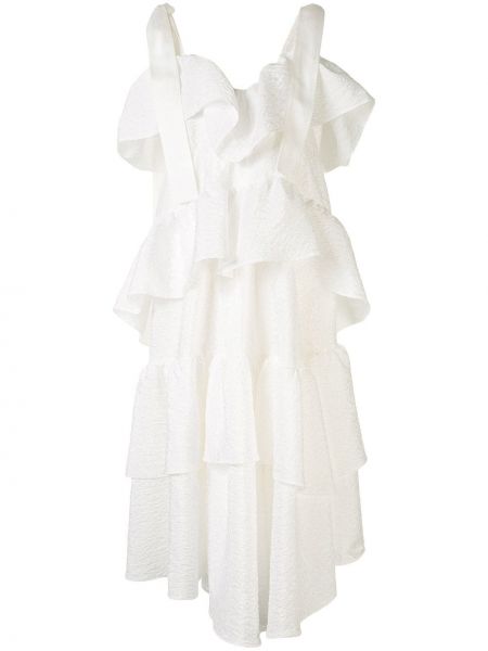 Μίντι φόρεμα Goen.j λευκό