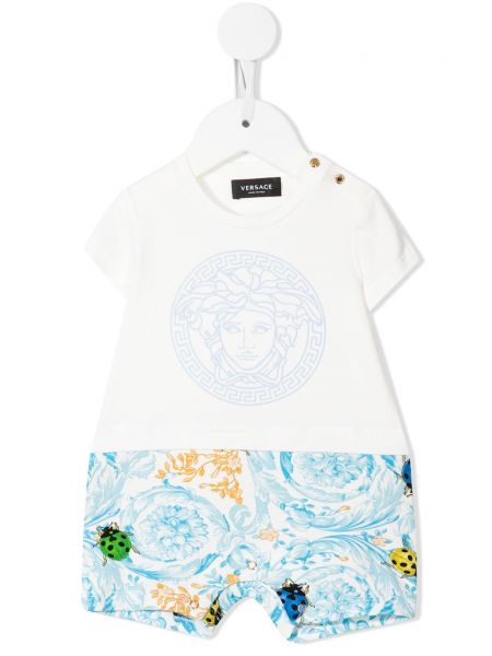 Bomull shorts for jenter Versace Kids hvit