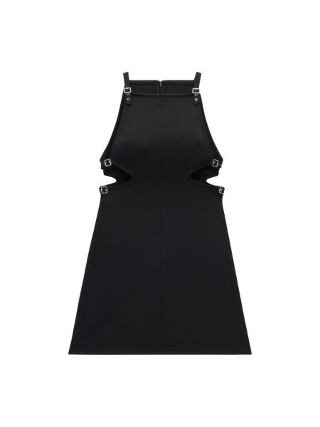 Sukienka mini na sprzączkę Courreges czarna